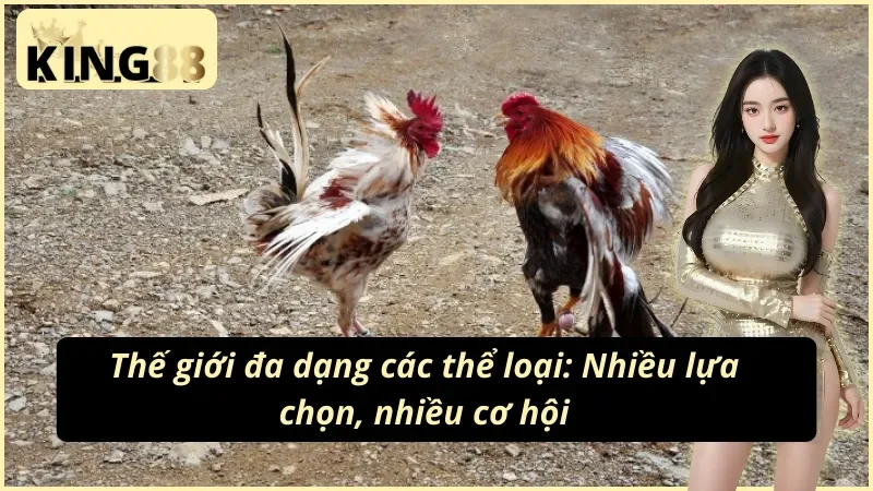 Đá gà Philippines KING88 với phong phú các thể loại cá cược 